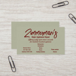 Visita Tarjeta de presentación de reparación de dispositi