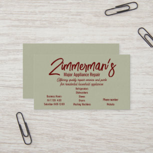 Visita Tarjeta de presentación de reparación de dispositi