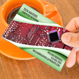 Visita Tarjeta de presentación de reparación de equipos