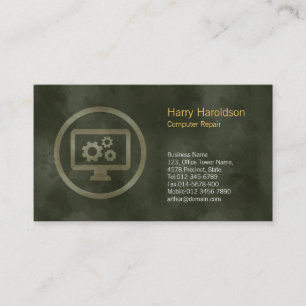 Visita Tarjeta de presentación de reparación de equipos d