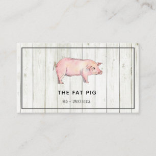 Visita Tarjeta de presentación de restaurante de BBQ de c