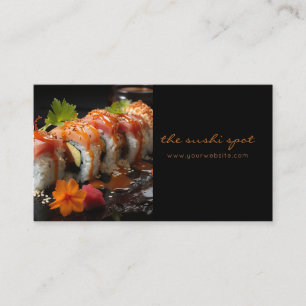 Visita Tarjeta de presentación de restaurante de sushi ch