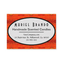 Tarjeta de presentación de Rustic Candle Company