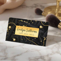 Tarjeta de presentación de salón de belleza de már