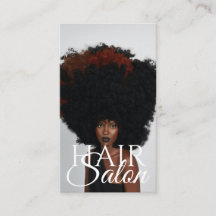 Tarjeta de presentación de salón de belleza de sal