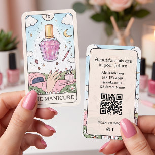 Visita Tarjeta de presentación de salón de uñas Lilac Cel