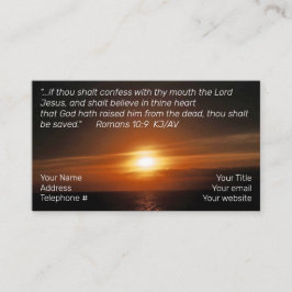 Visita Tarjeta de presentación de salvamento