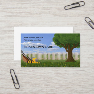 Visita Tarjeta de presentación de servicio de jardinería