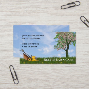 Visita Tarjeta de presentación de servicio de jardinería 