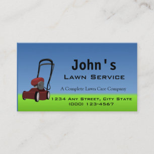 Visita Tarjeta de presentación de servicio Lawn