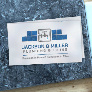 Visita Tarjeta de presentación de servicios de fontanería