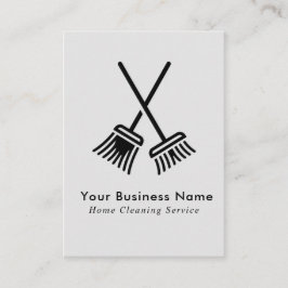 Visita Tarjeta de presentación de servicios de limpieza d