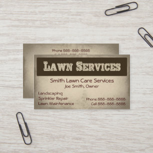 Visita Tarjeta de presentación de servicios de paisajismo