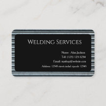 Tarjeta de presentación de servicios de soldadura