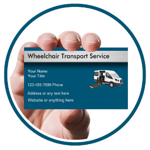 Visita Tarjeta de presentación de servicios de transporte