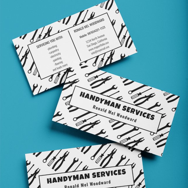 Visita Tarjeta de presentación de servicios simples para  (Subido por el creador)