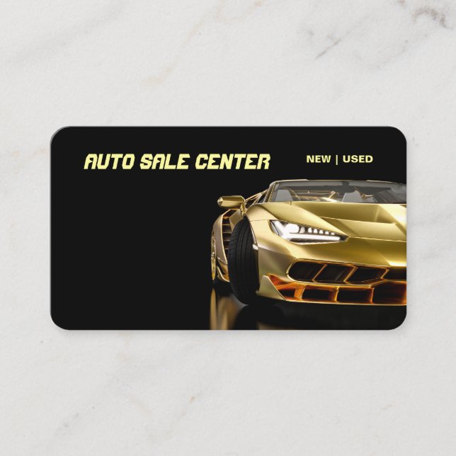 Visita Tarjeta de presentación de servicios y ventas auto (Anverso)