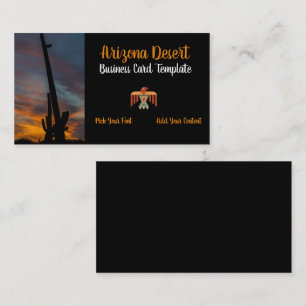Visita Tarjeta de presentación de sol para el desierto d