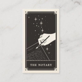 Visita Tarjeta de presentación de Starry Notary Tarot Wri