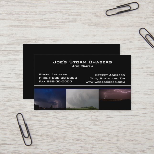 Visita Tarjeta de presentación de Storm Chaser (Anverso/Reverso In Situ)