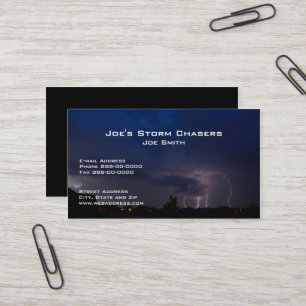Visita Tarjeta de presentación de Storm Chaser