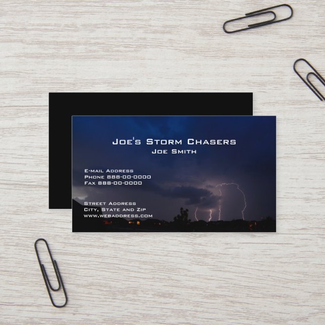 Visita Tarjeta de presentación de Storm Chaser (Anverso/Reverso In Situ)