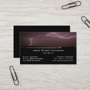 Visita Tarjeta de presentación de Storm Chaser