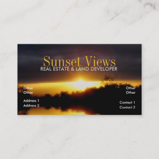 Visita Tarjeta de presentación de Sunset Views