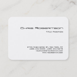 Visita Tarjeta de presentación de taquilla blanca redonda