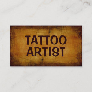 Visita Tarjeta de presentación de Tattoo Artist Antique