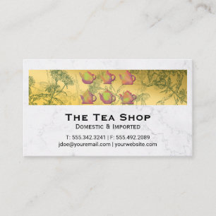 Visita Tarjeta de presentación de Tea Shop Planta de Hier
