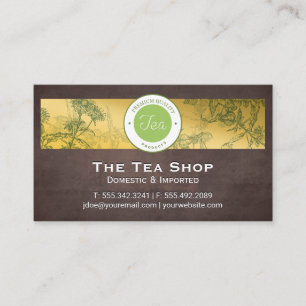 Visita Tarjeta de presentación de Tea Shop Planta de Hier