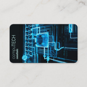 Visita tarjeta de presentación de tecnología informática