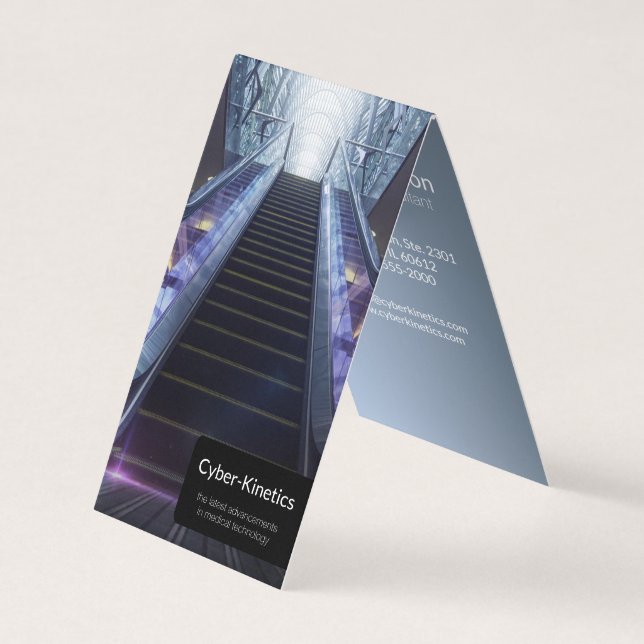 Visita tarjeta de presentación de tecnología médica (Anverso)