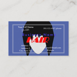 Visita Tarjeta de presentación de tema de cabello con fot