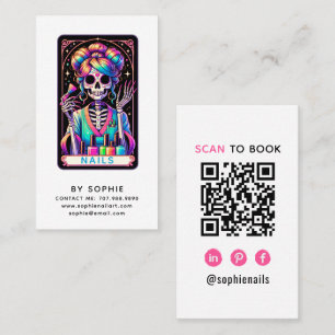 Visita Tarjeta de presentación de temática de Tarot para