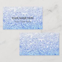 Visita Tarjeta de presentación de textura azul personaliz