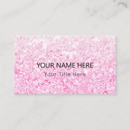 Visita Tarjeta de presentación de textura rosa personaliz