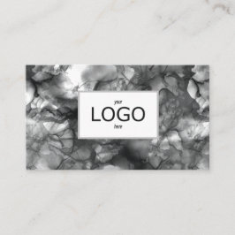 Visita Tarjeta de presentación de tinta negra