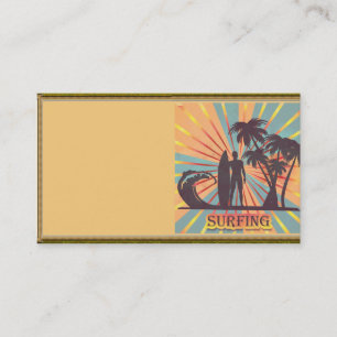 Visita Tarjeta de presentación de tipo surfista