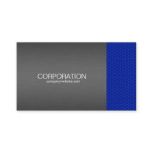 Tarjeta de presentación de titanio azul