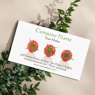 Visita Tarjeta de presentación de tomate de jardín fotogr