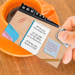 Visita Tarjeta de presentación de trabajo de oficina de c