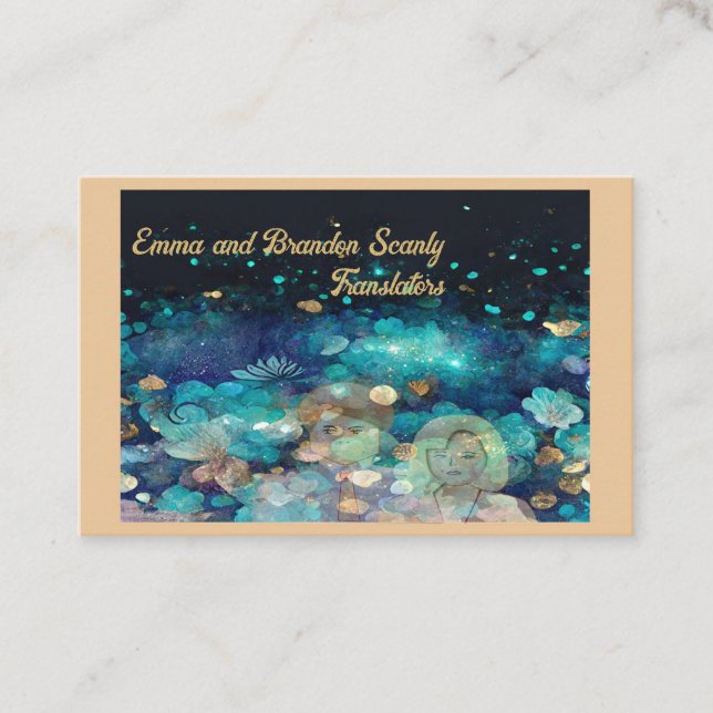 Visita Tarjeta de presentación de traductores (Anverso)