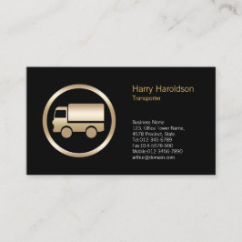 Visita Tarjeta de presentación de transporte de iconos de