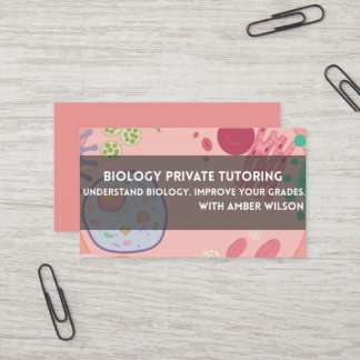 Visita Tarjeta de presentación de tutor de biología