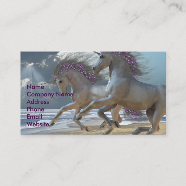 Visita Tarjeta de presentación de Unicornios Parte 2 (Anverso)