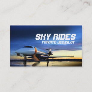 Visita Tarjeta de presentación de venta de piloto de avió