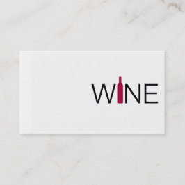 Visita Tarjeta de presentación de vino simple