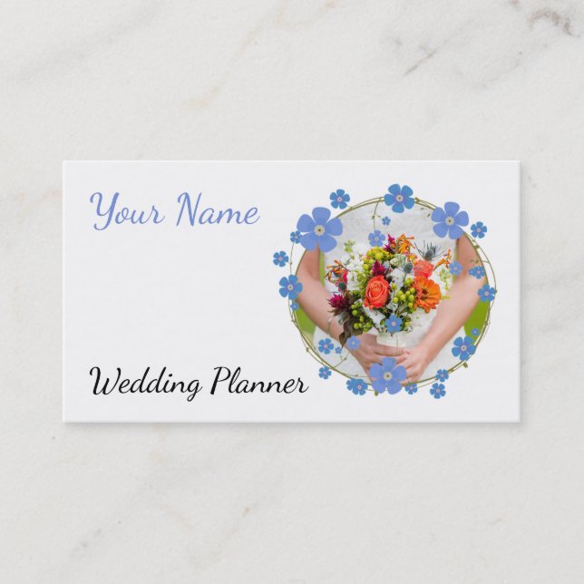 Visita Tarjeta de presentación de Wedding Planner (Anverso)